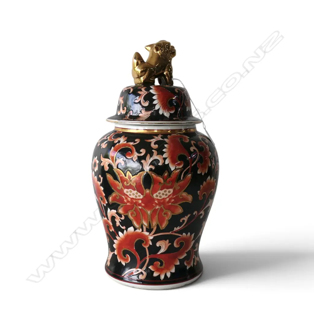 ORIENTAL LIDDED GINGER JAR H.440mm Image 1++