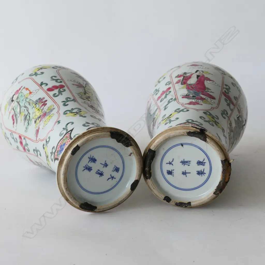 PR ORIENTAL LIDDED VASES H.460mm Image 1++