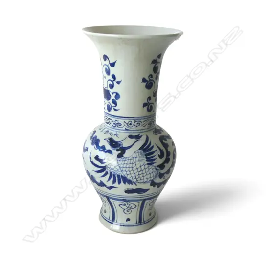 ORIENTAL B/W VASE H.375mm