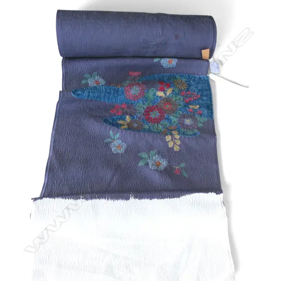 Unused 1980's NISHIJIN TEXTILE (Kyoto) JAPANESE SILK ROLL. L.12m. W.360mm. New old stock