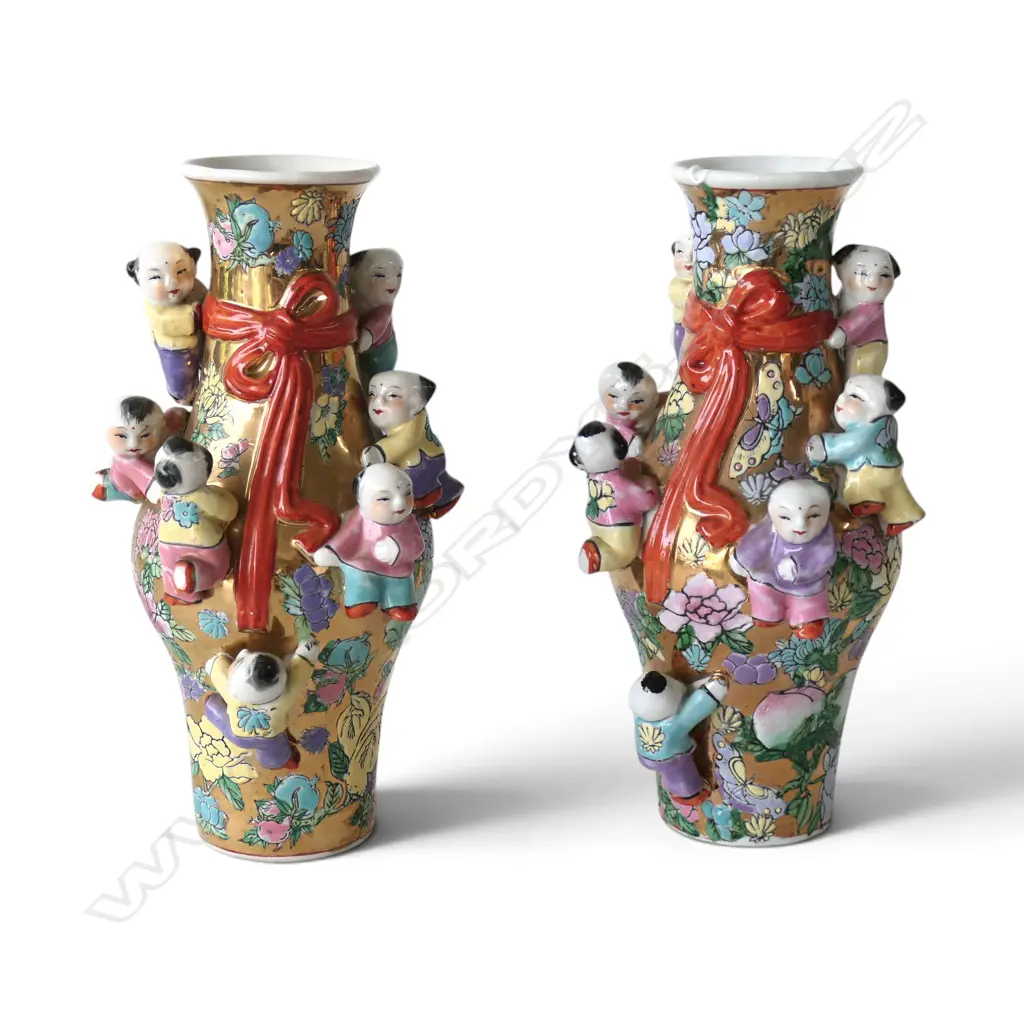 PR ORIENTAL VASES H.255mm Image 1++