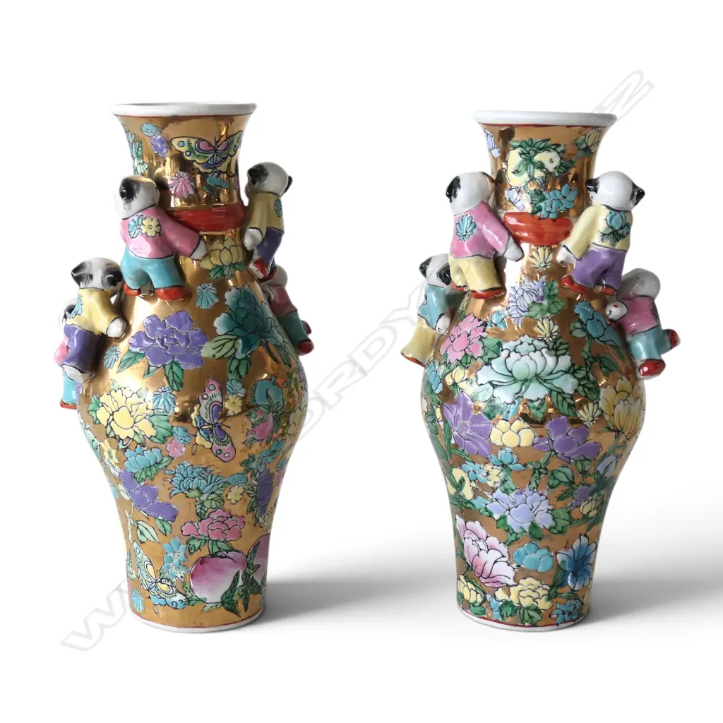 PR ORIENTAL VASES H.255mm Image 1++