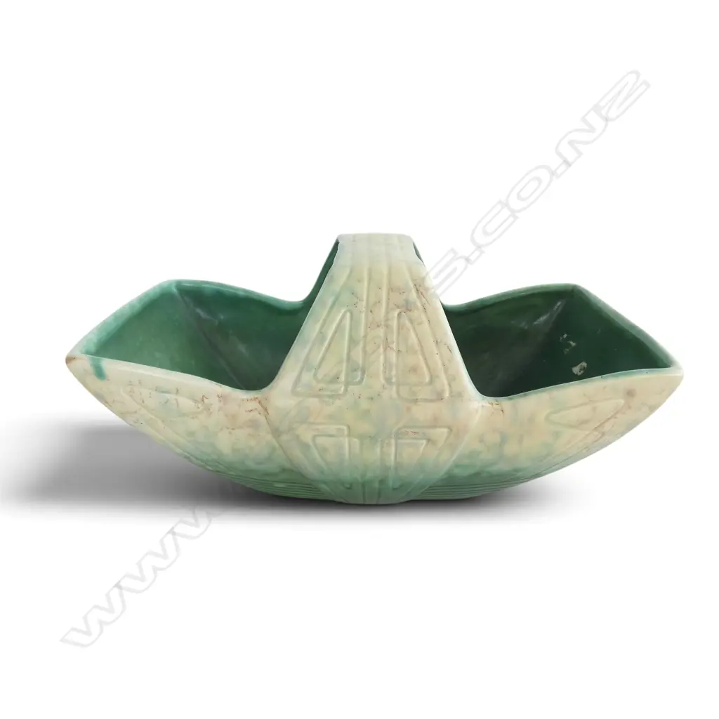 BESWICK BASKET FORM VASE W.275mm Image 1++