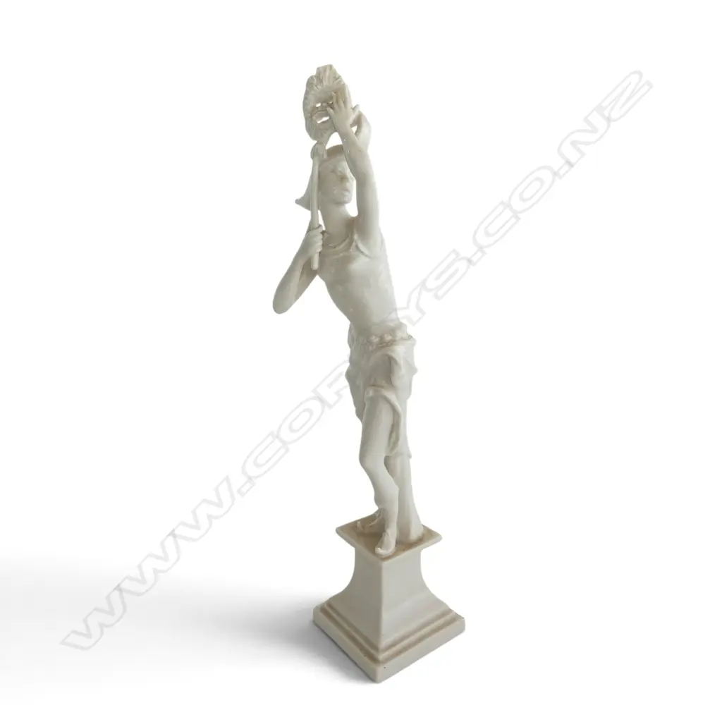 HUTSCHENREUTHER SELB PORCELAIN FIGURINE OF DANCER W. MASK, H.310mm Image 1++