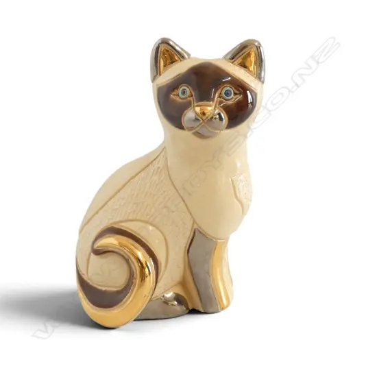 DE ROSA CONADA SIAMESE CAT ORNAMENT H.120mm