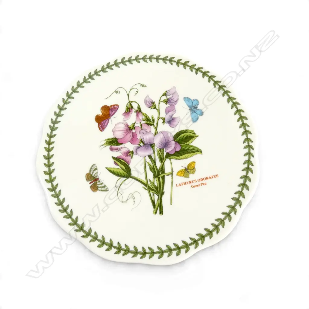 BOXED PORT MERION 'BOTANIC GARDEN' CHEESE PLATE & KNIFE Image 1++