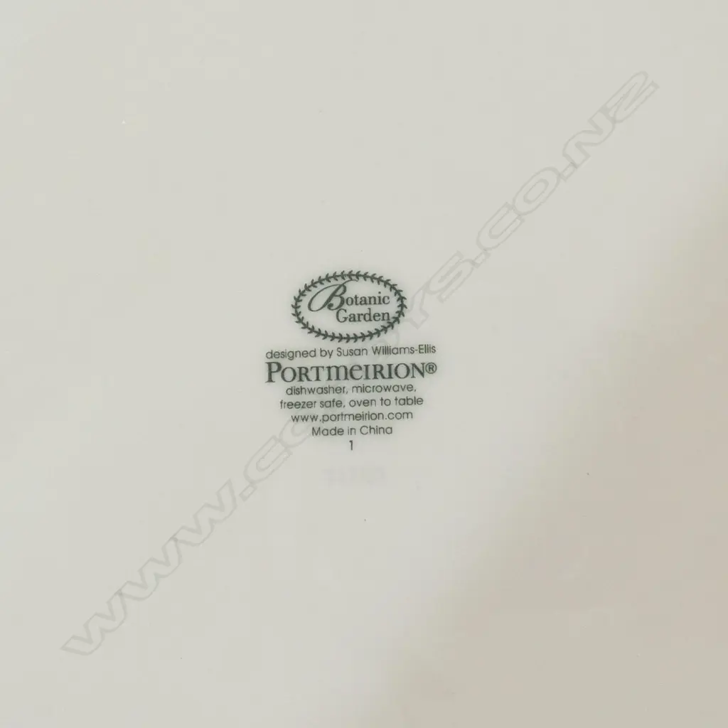 BOXED PORT MERION 'BOTANIC GARDEN' CHEESE PLATE & KNIFE Image 1++