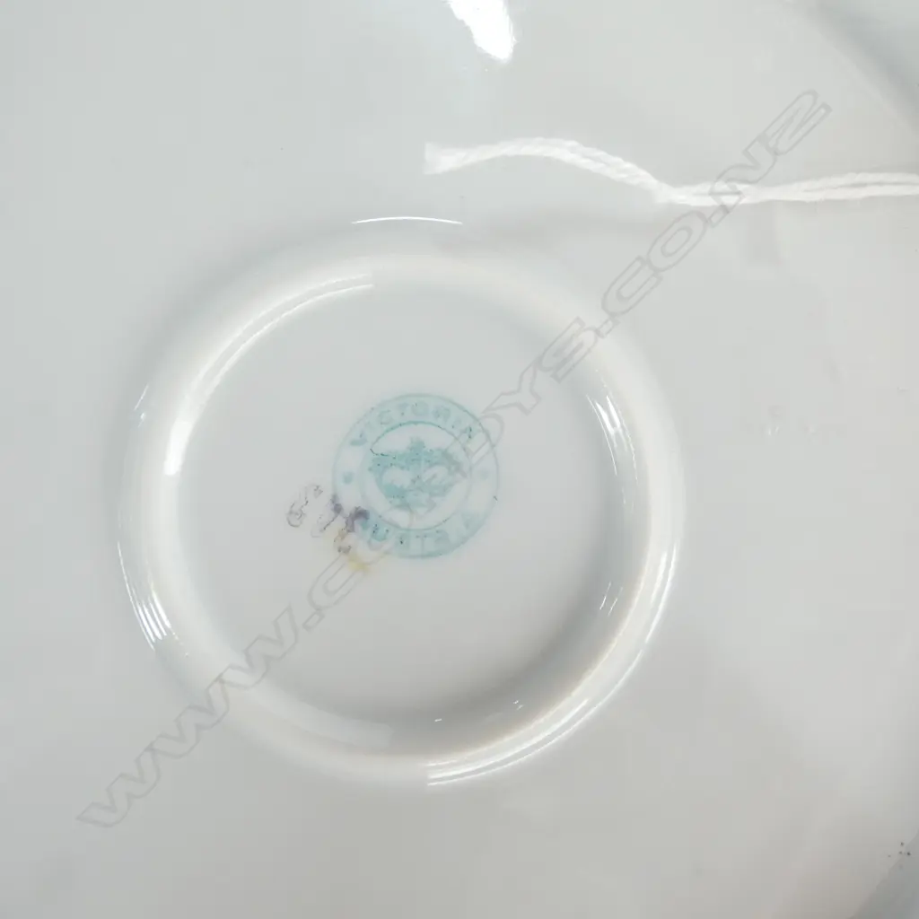 ANTIQUE NZ TEAPOT TRIVET ‘NEW SANOTORIUM ROTORUA NZ’ BY VICTORIA AUSTRIA, Dia.175mm Image 1++