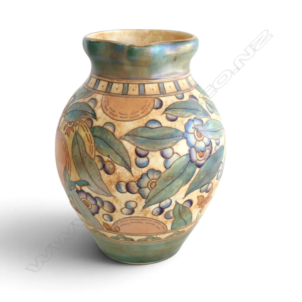 LARGE BURSLEY WARE CHARLOTTE READ JUG AUTUMN COLOURS H240MM Image 1++
