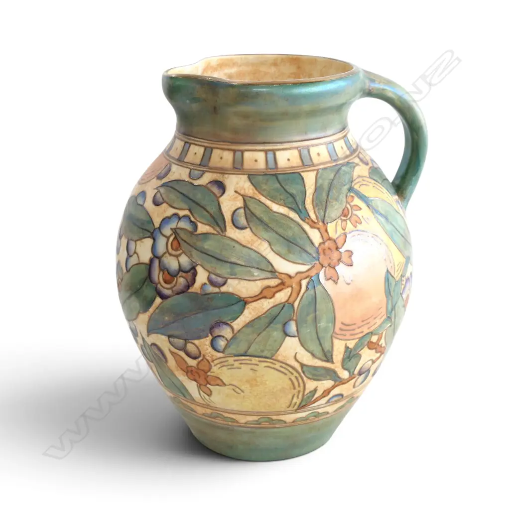 LARGE BURSLEY WARE CHARLOTTE READ JUG AUTUMN COLOURS H240MM Image 1++