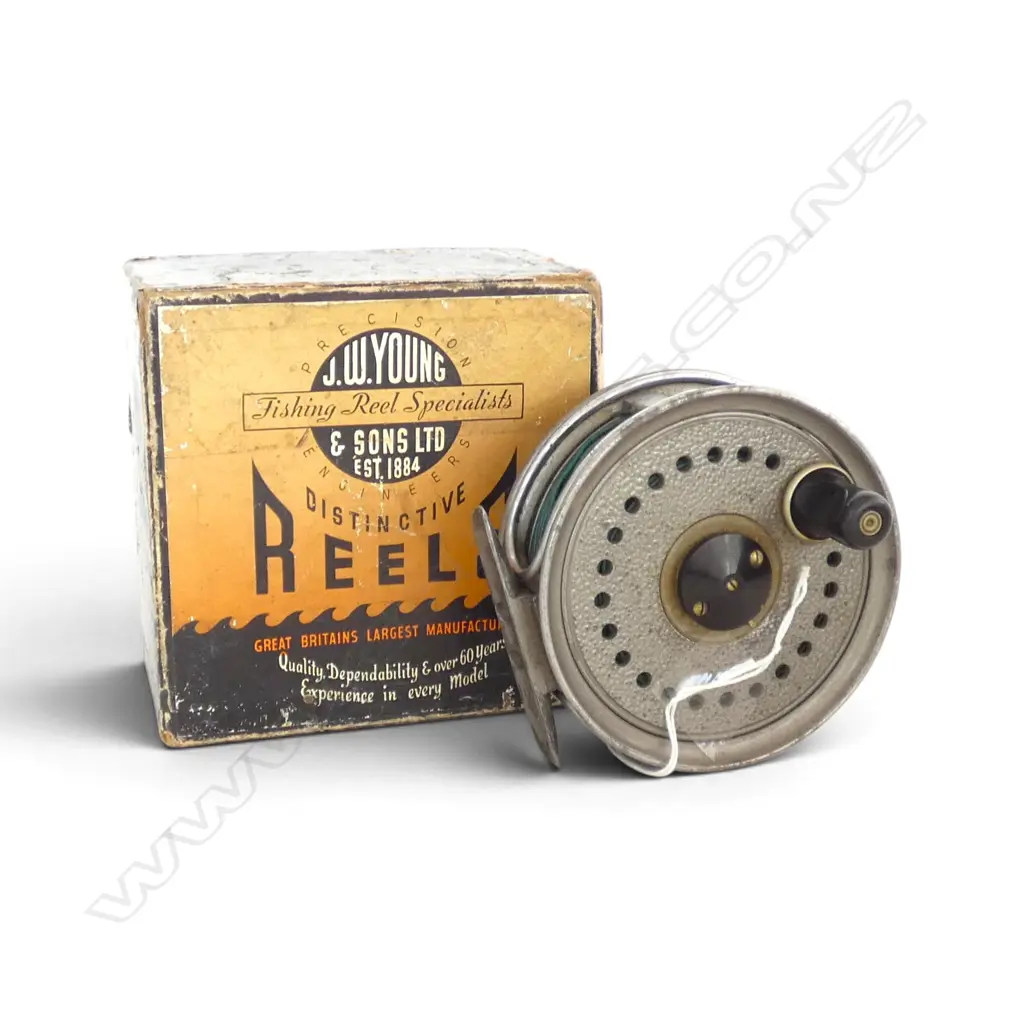 ALLCOCKS STAINLESS STEEL LARGE SIZE SALMON FISHING REEL DIA150MM Image 1++