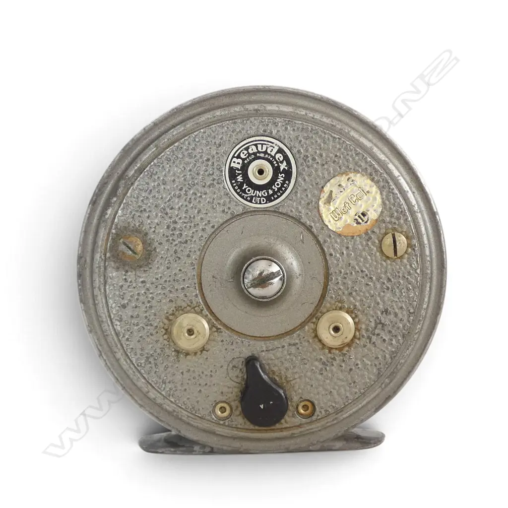 ALLCOCKS STAINLESS STEEL LARGE SIZE SALMON FISHING REEL DIA150MM Image 1++