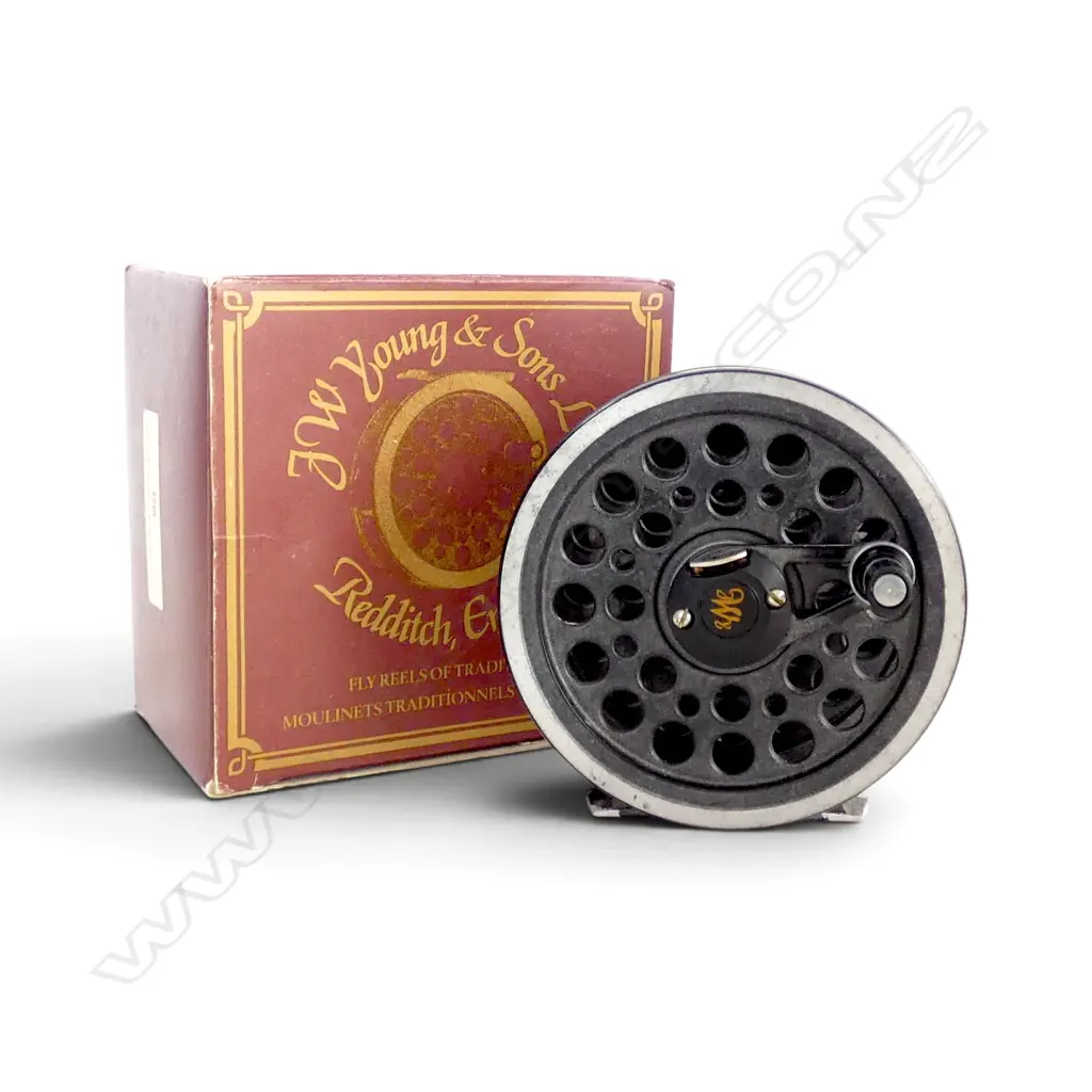 ANTIQUE BRASS SALMON REEL ALFRED READ OF BLACKBURN MAKER DIA100MM Image 1++