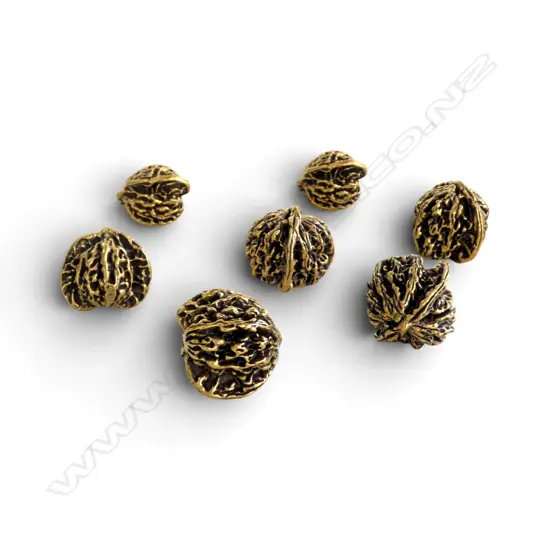7 BRASS WALNUTS L.40mm