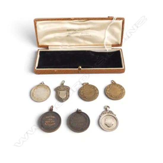 7 EARLY 20thC MEDALLIONS Incl. 3 SILVER 26gms