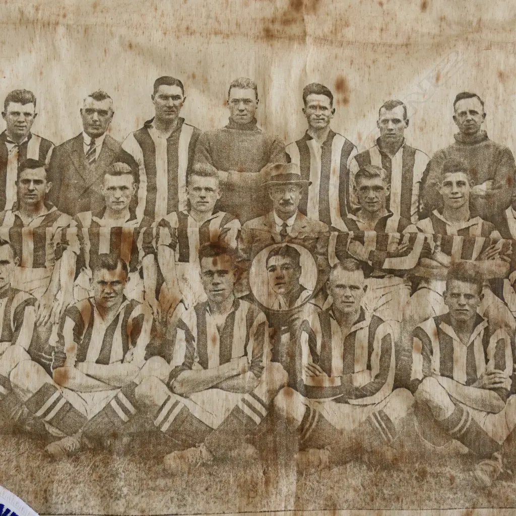 BAG OF NZ POLICE UNIFORM PATCHES, MEDAL STRIPE BAR, 'BSAP' BADGE AND FOOTBALL HANKERCHIEF WEST BROM ALBION 1931 Image 1++