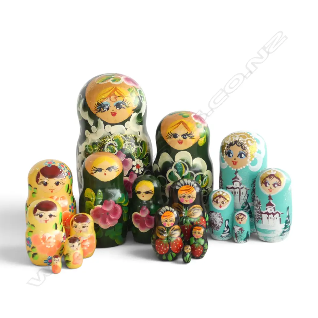 4 RUSSIAN MATRYOSHKA DOLLS H.180mm Image 1++