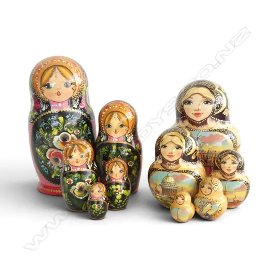 2 RUSSIAN DOLLS H.175mm