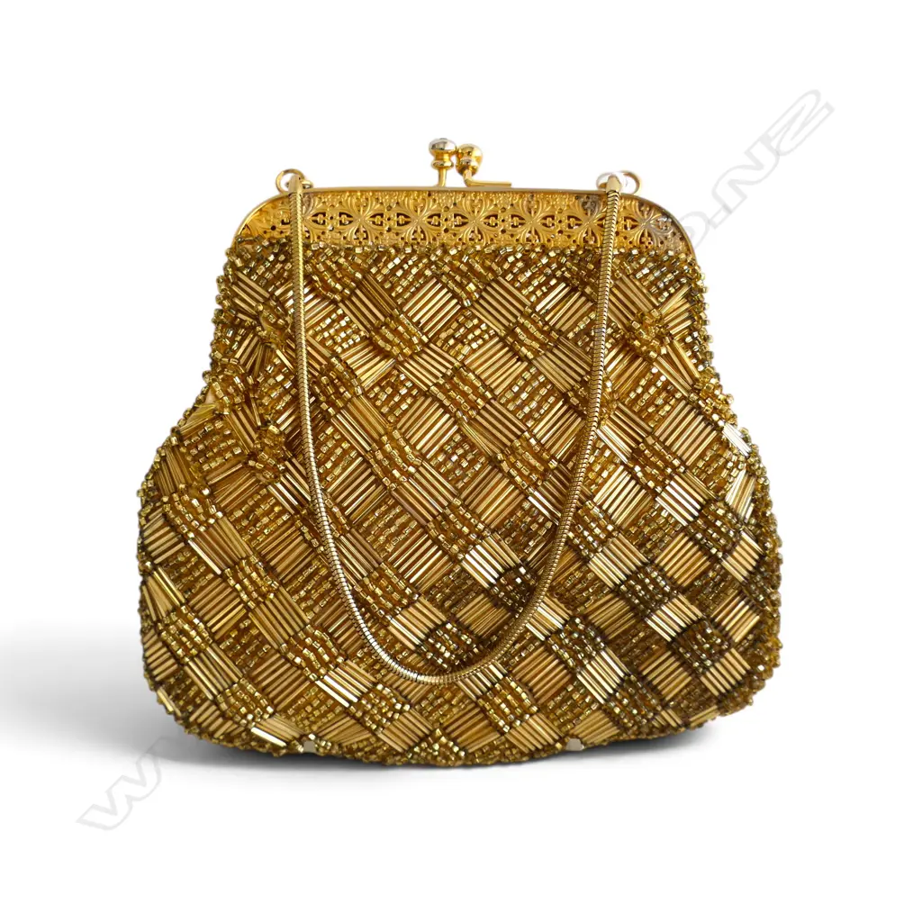 VINTAGE WALBORG EVENING PURSE SET WITH RHINESTONES HILDE WALDBURGER Image 1++