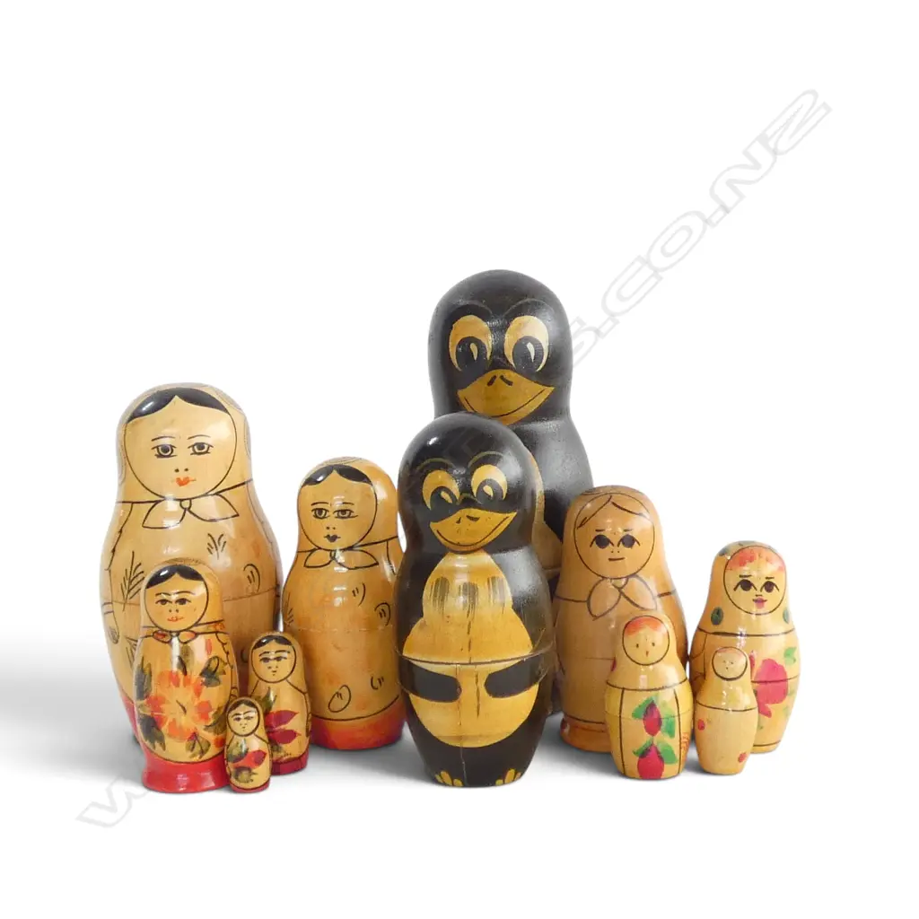 3 RUSSIAN MATRYOSHKA DOLLS H.60mm Image 1++