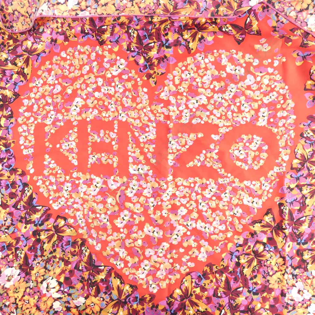 KENZO SILK SCARF, MADE IN FRANCE, 100% SILK, 850 X 850MM Image 1++