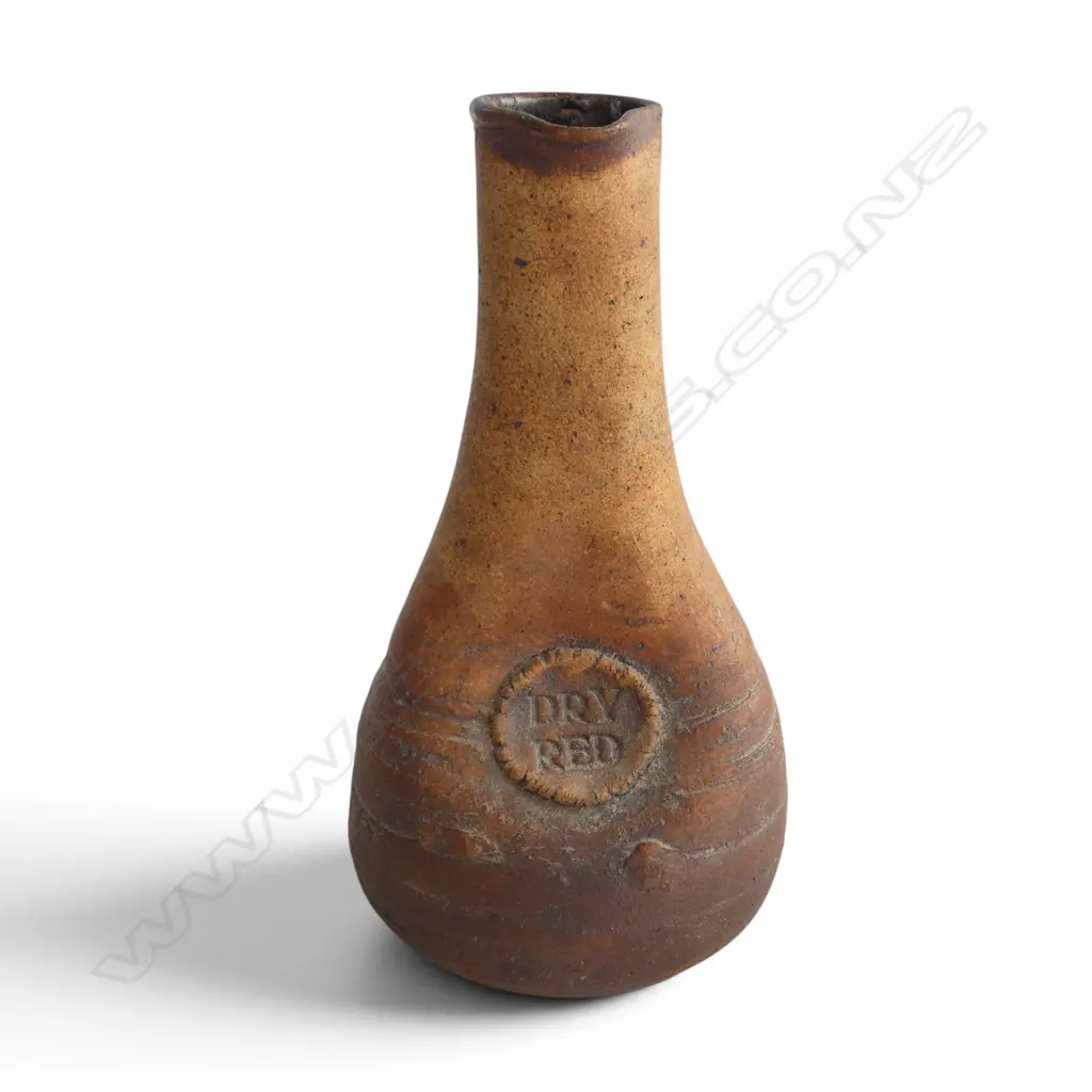 LEN CASTLE (1924 - 2011) STUDIO POTTERY 'DRY RED' CARAFE, H.240mm Image 1++