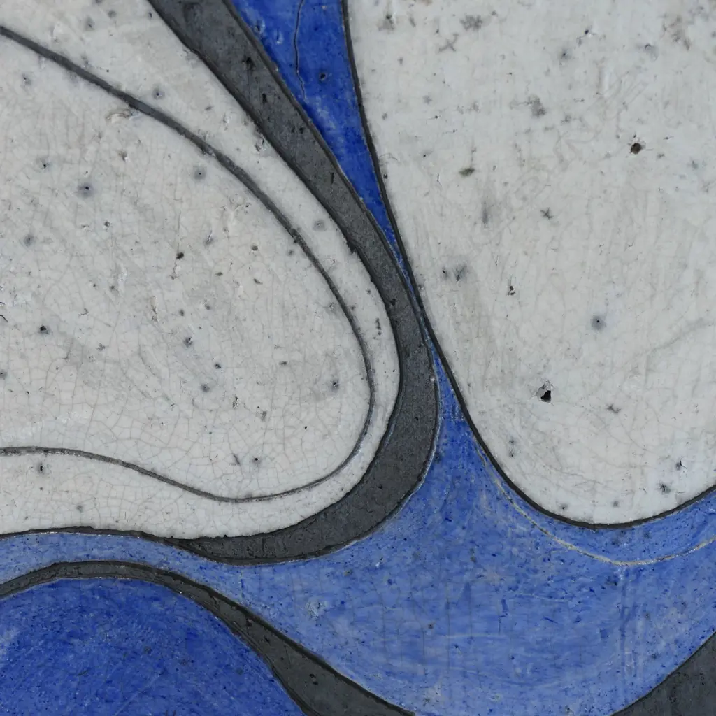 STUDIO POTTERY PLAQUE 350x310mm faults Image 1++
