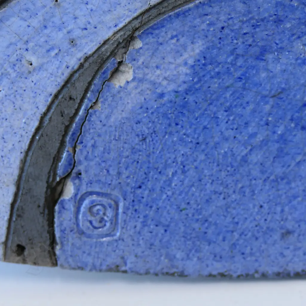 STUDIO POTTERY PLAQUE 350x310mm faults Image 1++