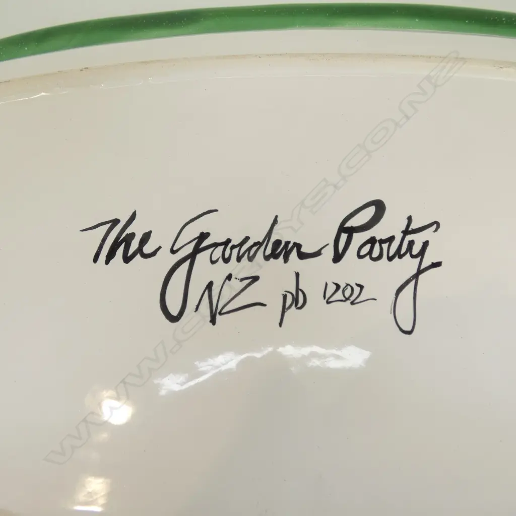 STUDIO POTTERY CRAYFISH PLATTER THE GARDEN PARTY 63CM X32CM Image 1++