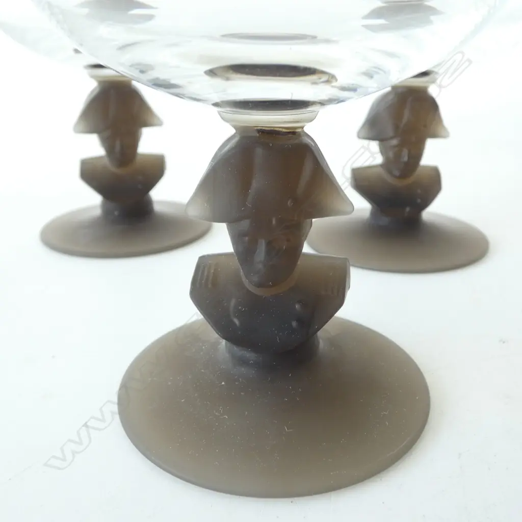 BOXED SET OF 5 SASAKI CRYSTAL NAPOLIONIC BRANDY GLASSES H150MM Image 1++