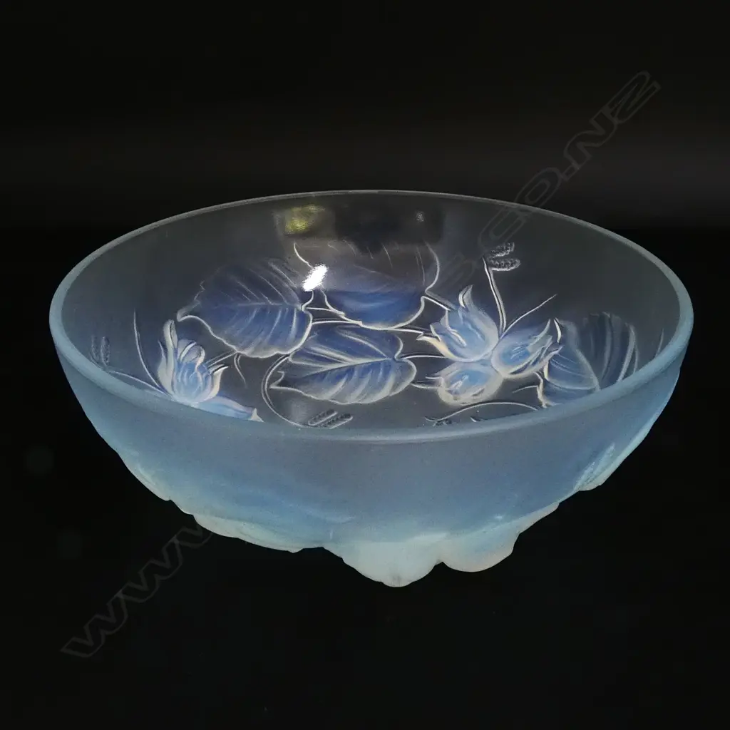ETLING FRENCH GLASS FLORAL BOWL DIA200MM Image 1++