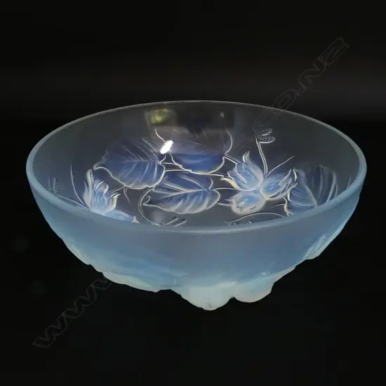 ETLING FRENCH GLASS FLORAL BOWL DIA200MM
