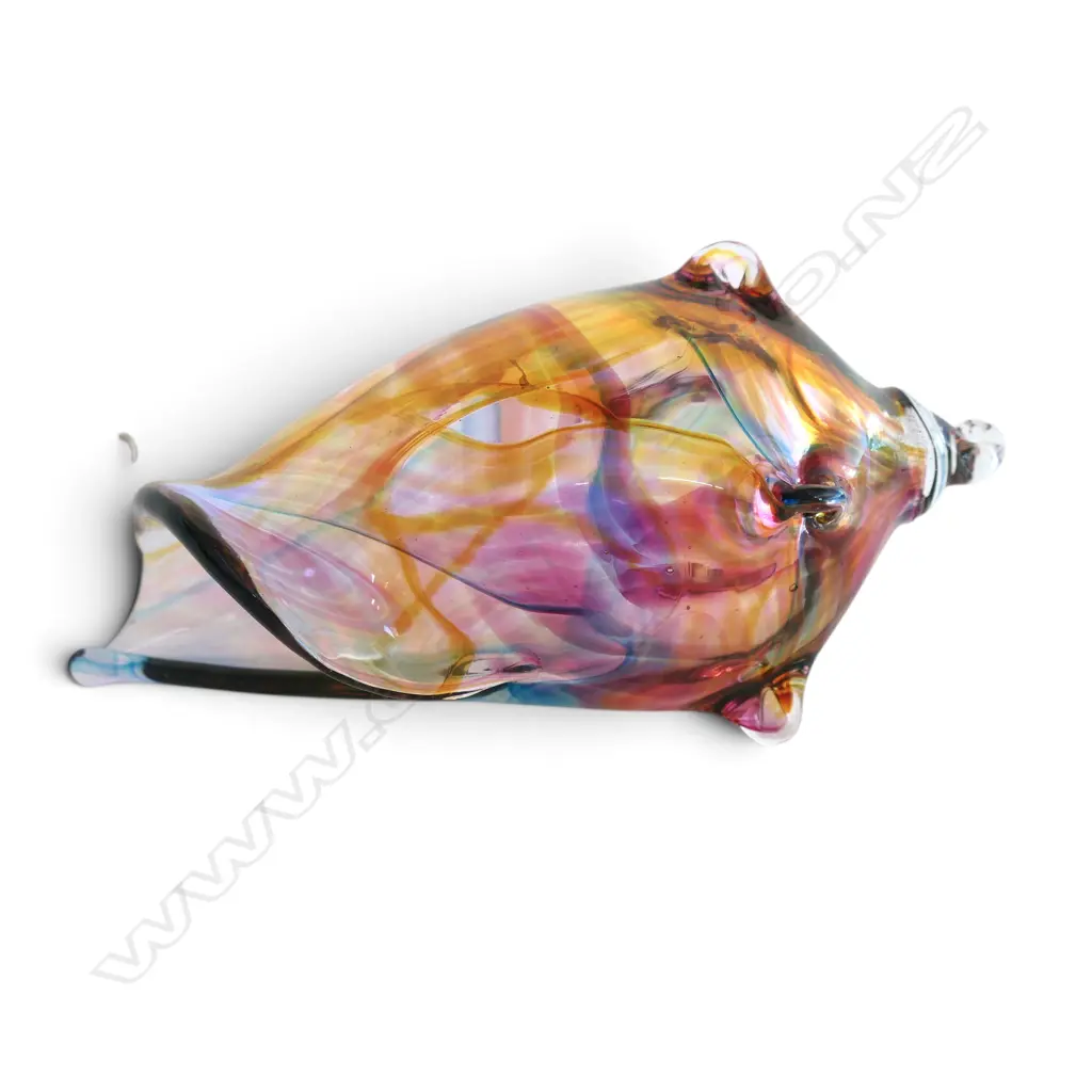 VANCOUVER STUDIO GLASS CONCH SHELL L150MM Image 1++