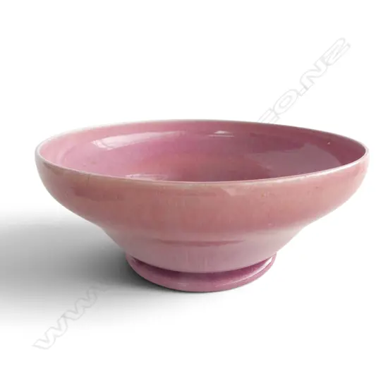 ENGLISH ART POTTERY BOWL 285mm dia FAULTED