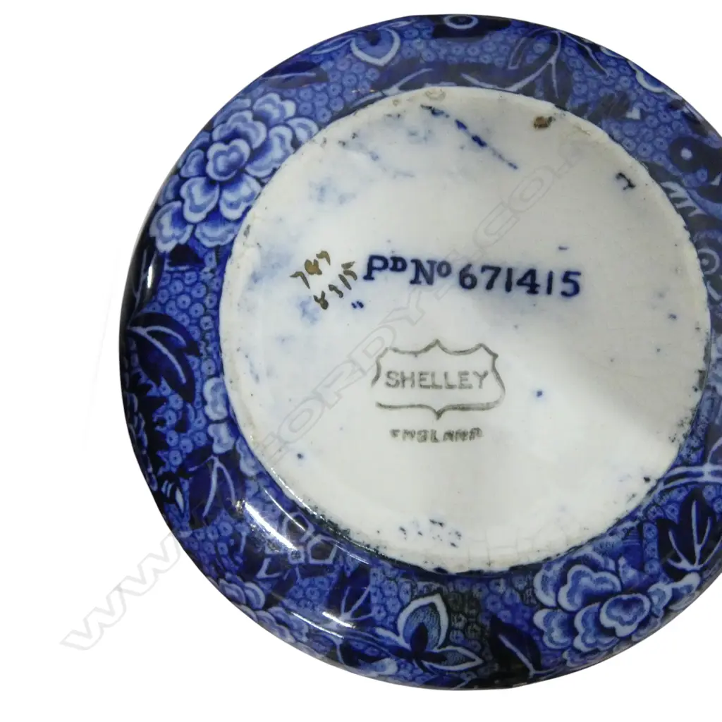 10PC COLLECTION SHELLEY BLUE & WHITE CHINA Image 1++
