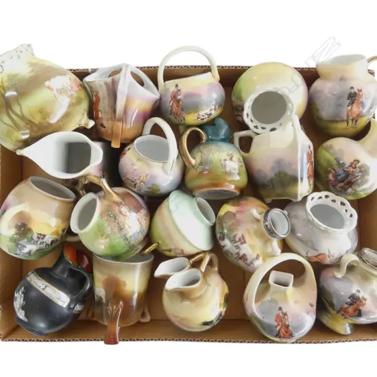 TRAY OF 20 ROYAL BAYREUTH VASES ETC