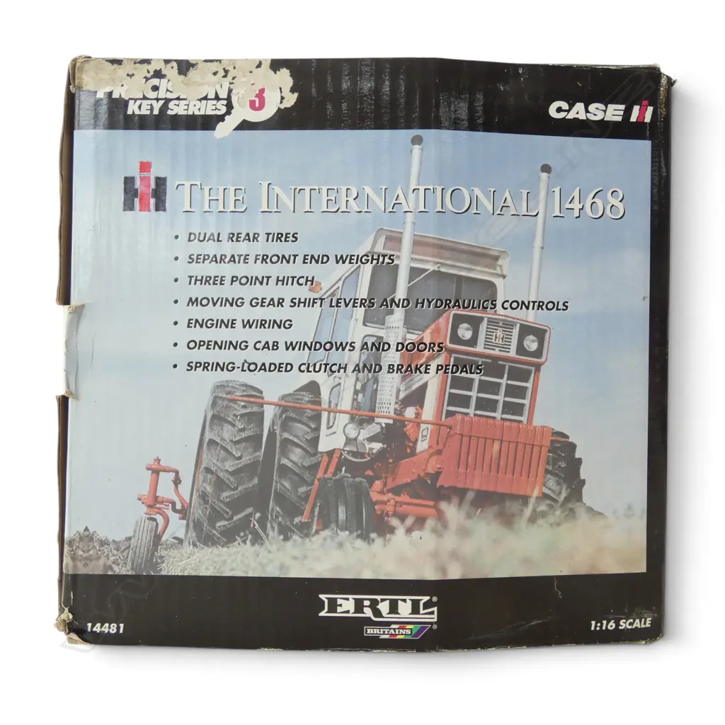 BOXED PRECISION DIE CAST INTERNATIONAL 1468 TRACTOR, 1:16 SCALE Image 1++