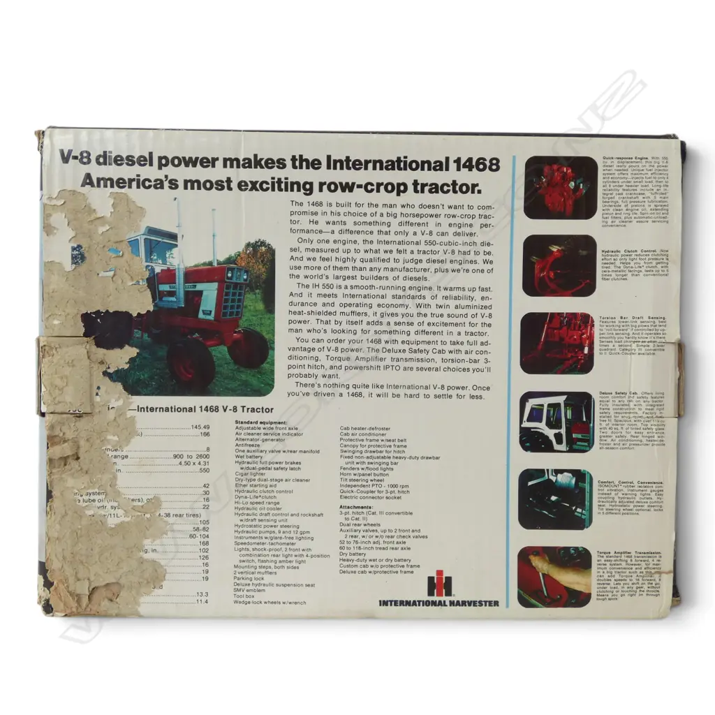BOXED PRECISION DIE CAST INTERNATIONAL 1468 TRACTOR, 1:16 SCALE Image 1++