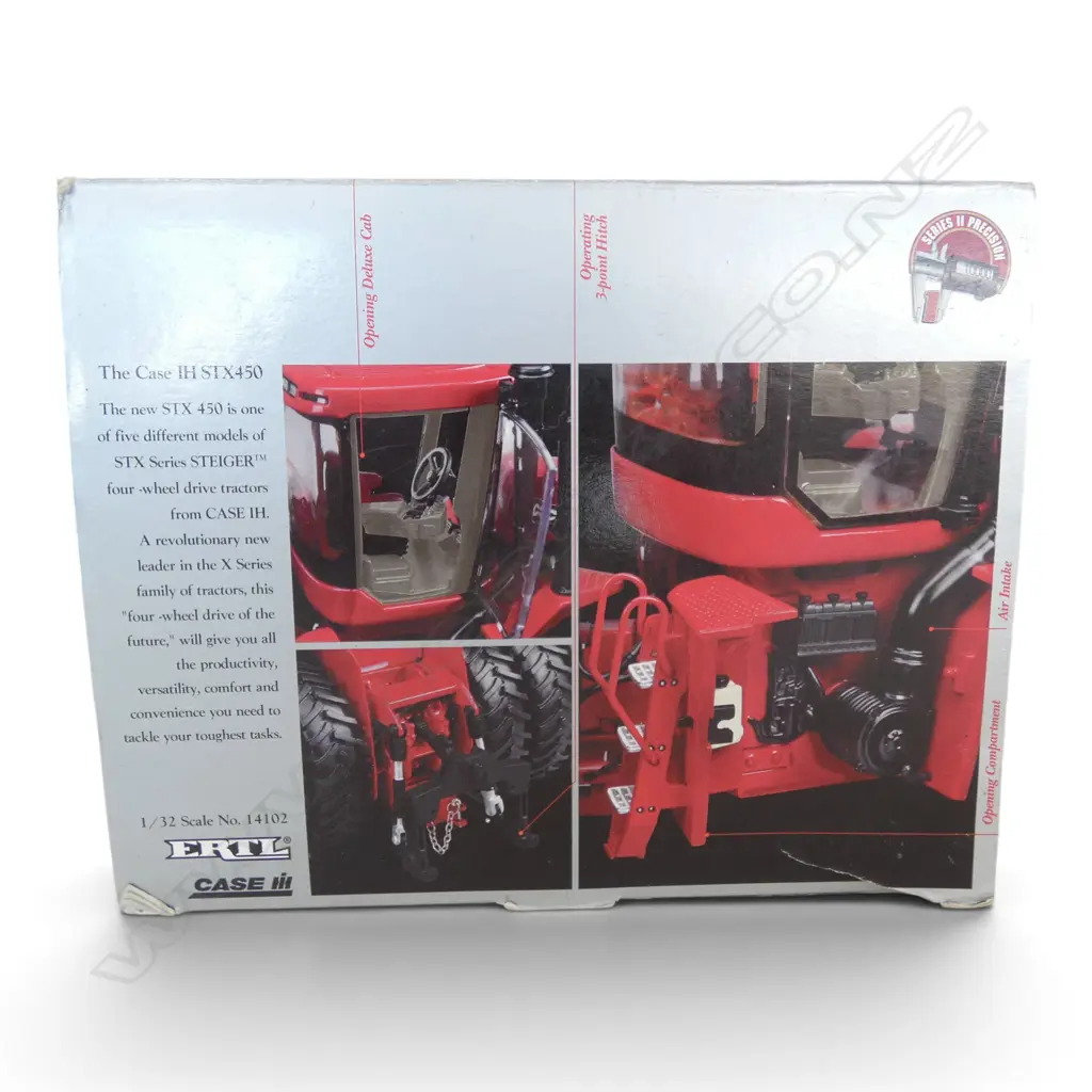 2 BOXED MODEL TRACTORS; MASSEY FERGUSSON MF35X SCALE 1:16 & CASE STX450 SCALE 1:32 Image 1++