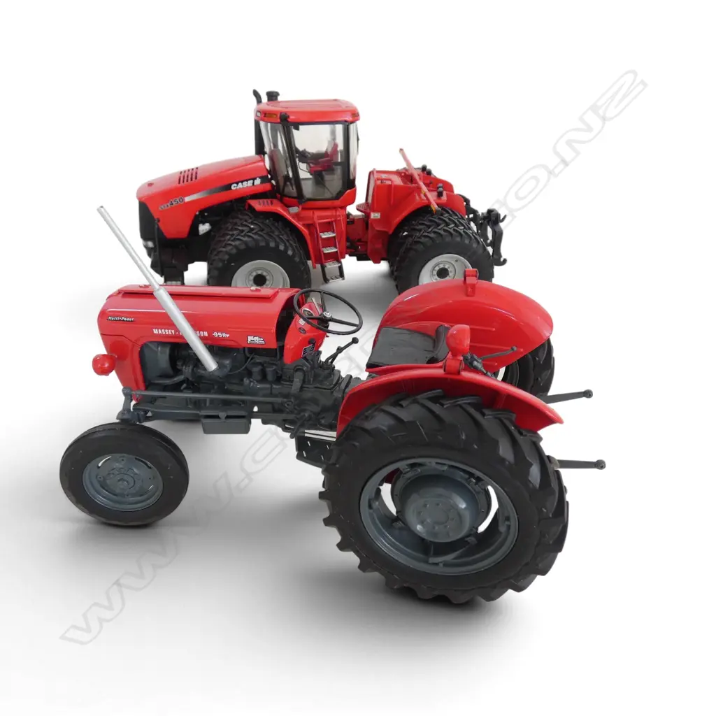 2 BOXED MODEL TRACTORS; MASSEY FERGUSSON MF35X SCALE 1:16 & CASE STX450 SCALE 1:32 Image 1++