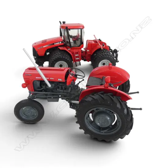 2 BOXED MODEL TRACTORS; MASSEY FERGUSSON MF35X SCALE 1:16 & CASE STX450 SCALE 1:32