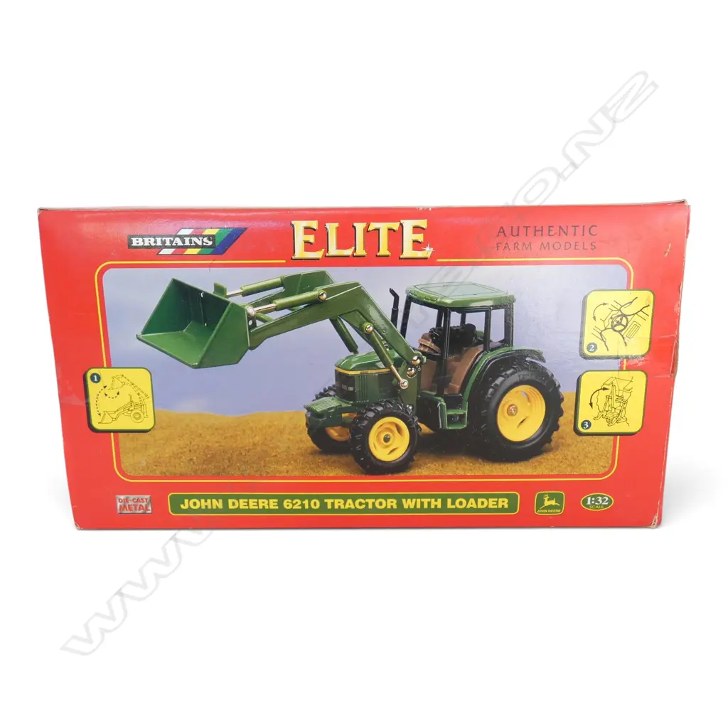2 BOXED JOHN DEERE MODEL TRACTORS, SCALE 1:32, DIE CAST Image 1++