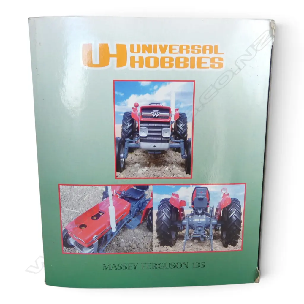 2 BOXED MODEL TRACTORS; FORDSON E27N ROADLESS & MASSEY FERGUSSON 135, 1:16 SCALE Image 1++