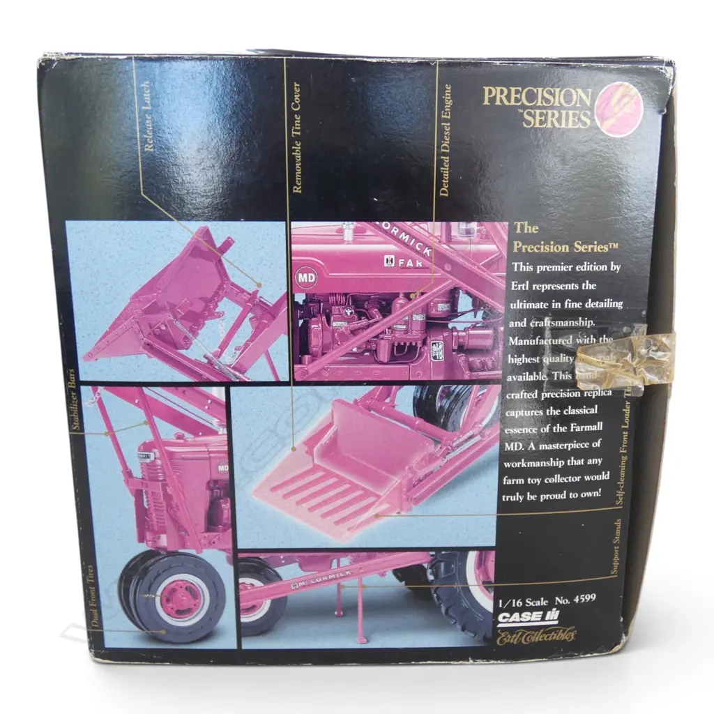 PRECISION SERIES DIE CAST REPLICA FARMALL TRACTOR w LOADER, 1:16 SCALE Image 1++
