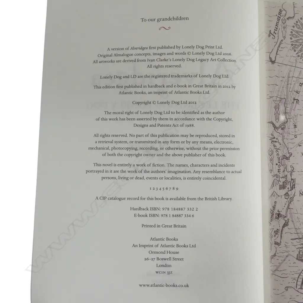 Signed copy of hardback book Alveridgea, the legend of the Lonely Dog (includes ephemera from the gallery dated 2013). Image 1++