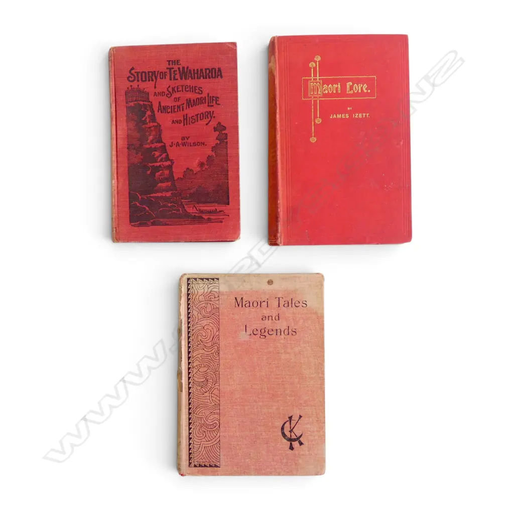 3 VINTAGE BPPKS MAORI TALES & LEGENDS MAORI LORE & THE STORY OF TE WAHAROA Image 1++