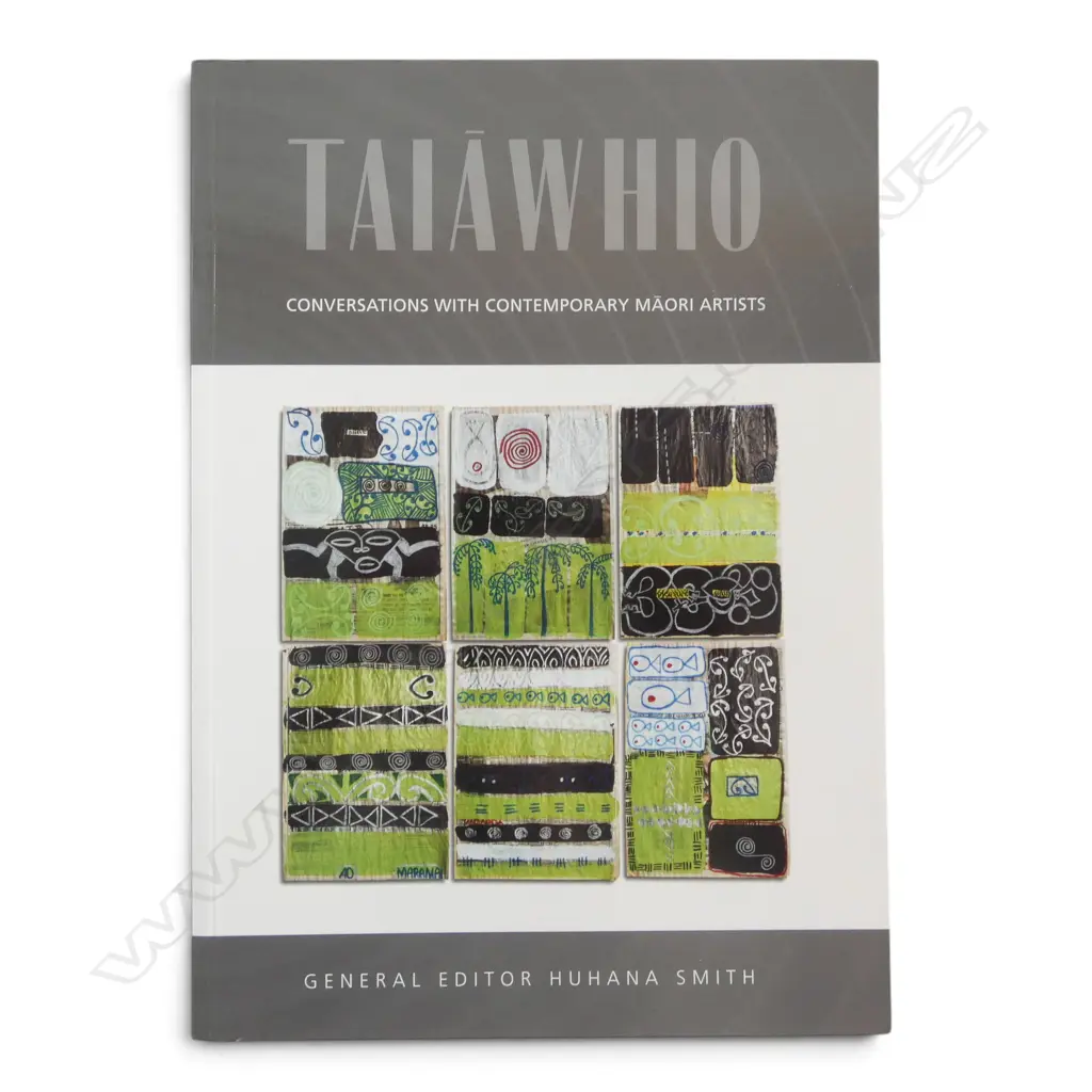 BOOK- HUHANA SMITH ‘TAIAWHO CONVERSATIONS WITH CONTEMPORARY MAORI ARTISTS’ 2002, L.298mm Image 1++