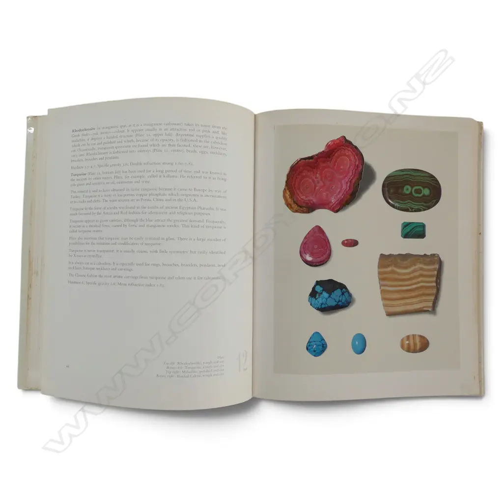 BOOK ON PRECIOUS STONES & MINERALS 1ST ED  32 COLOUR PLATES Image 1++