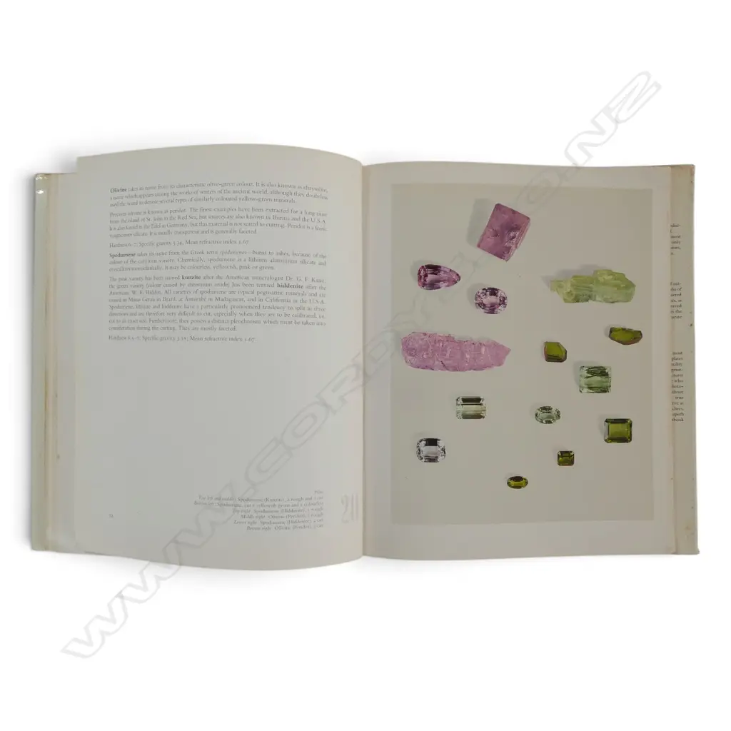 BOOK ON PRECIOUS STONES & MINERALS 1ST ED  32 COLOUR PLATES Image 1++