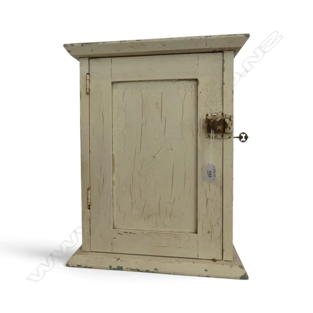 SMALL WHITE PAINTED CABINET 340x135x430mm Image 1++